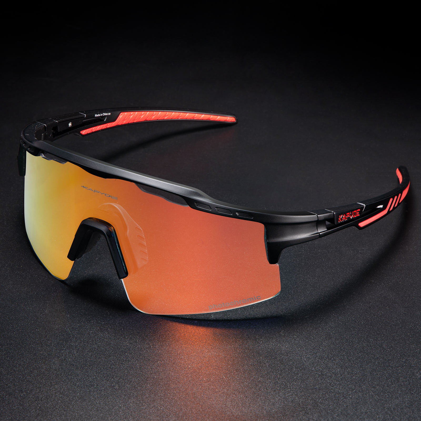Wholesale Price US$11.9 Kapvoe K75-PH-RE Sport Cycling Glasses