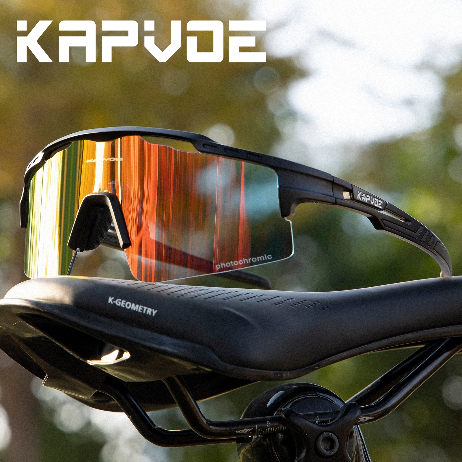Wholesale Price US$11.9 Kapvoe K75-PH-RE Sport Cycling Glasses