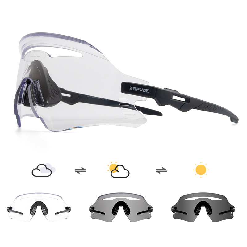 Wholesale Price US$12.50 KAPVOE K1-PH Photochromic Cycling Sports Sunglasses