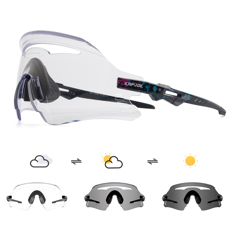 Wholesale Price US$12.50 KAPVOE K1-PH Photochromic Cycling Sports Sunglasses