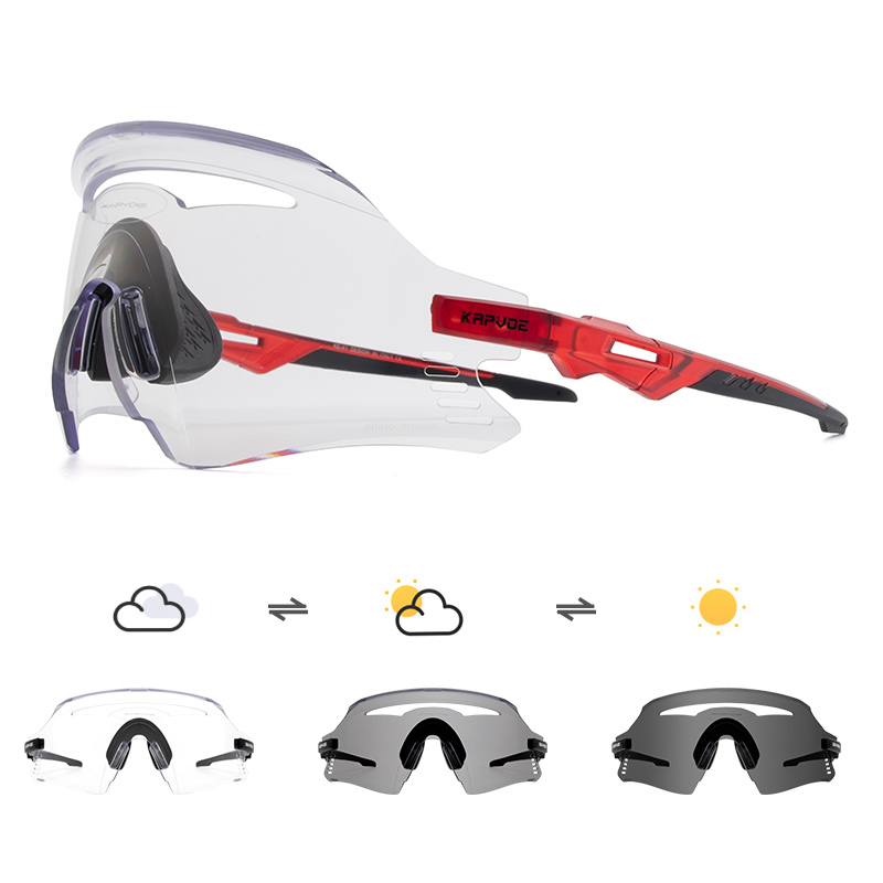 Wholesale Price US$12.50 KAPVOE K1-PH Photochromic Cycling Sports Sunglasses