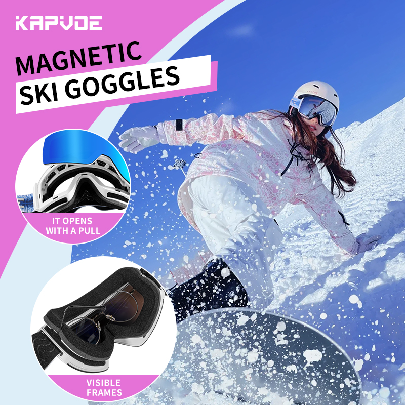 Wholesale Price US$18.00 Kapvoe K1718 UV400 Ski Goggles