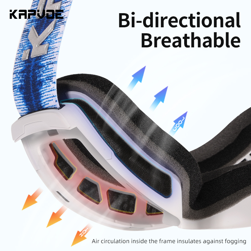 Wholesale Price US$18.00 Kapvoe K1718 UV400 Ski Goggles