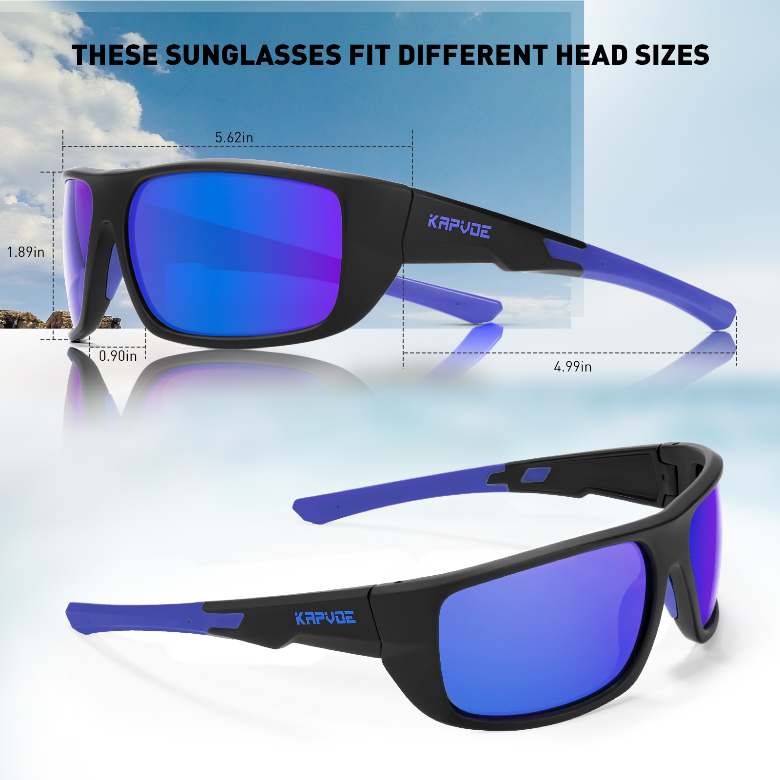 Wholesale Price US$5.80 KAPVOE K2403 Polarized Sports Sunglasses