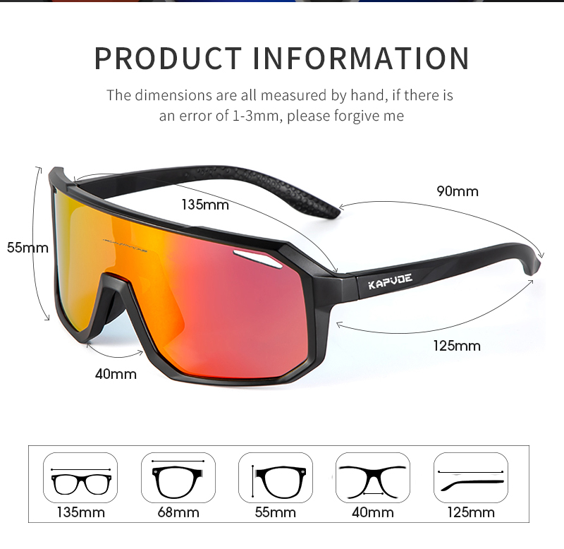 Wholesale Price US$7.00 Kapvoe K62 Cycling Sunglasses
