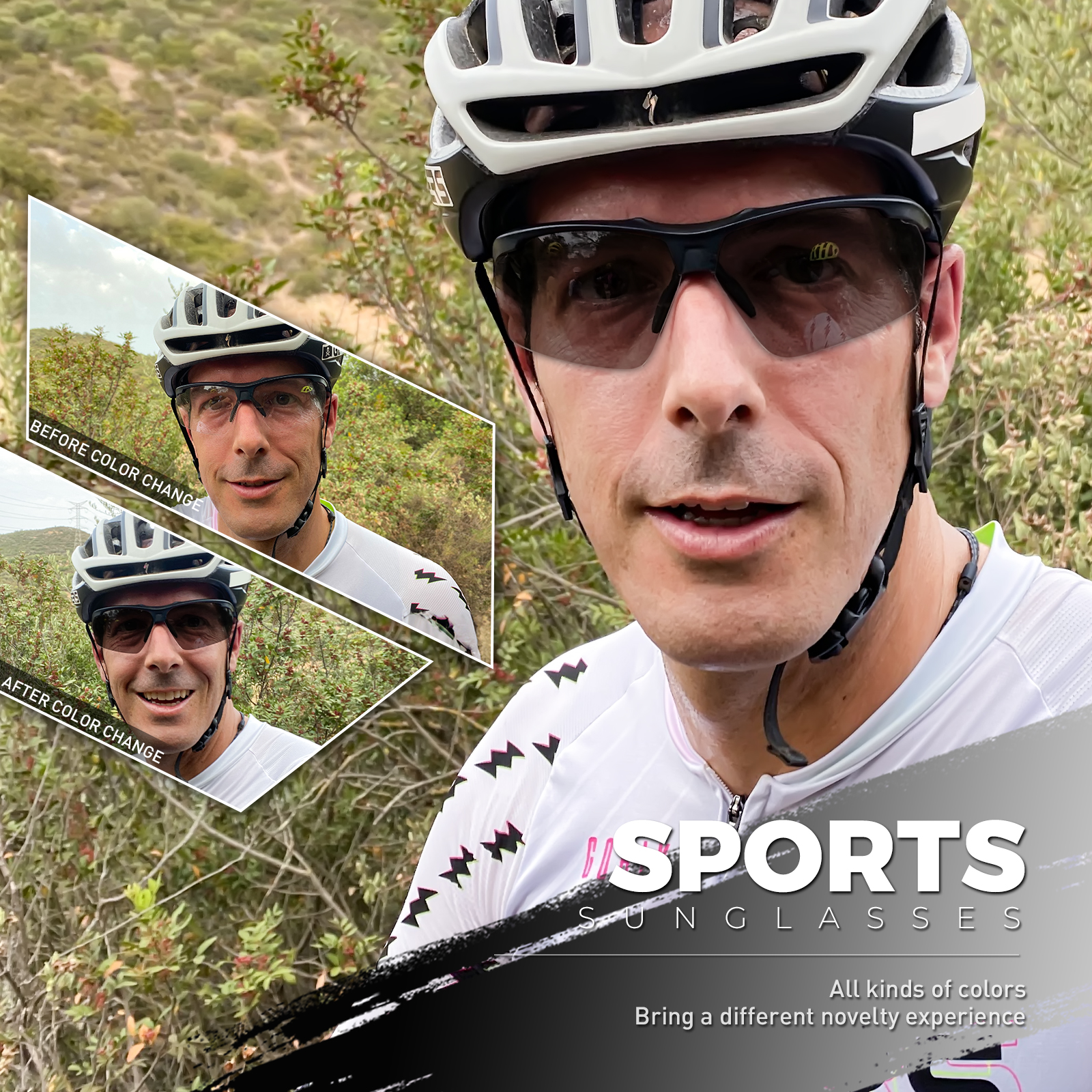 Wholesale Price US$7.50 SCVCN S86 Polarized Photochromic Sports Sunglasses