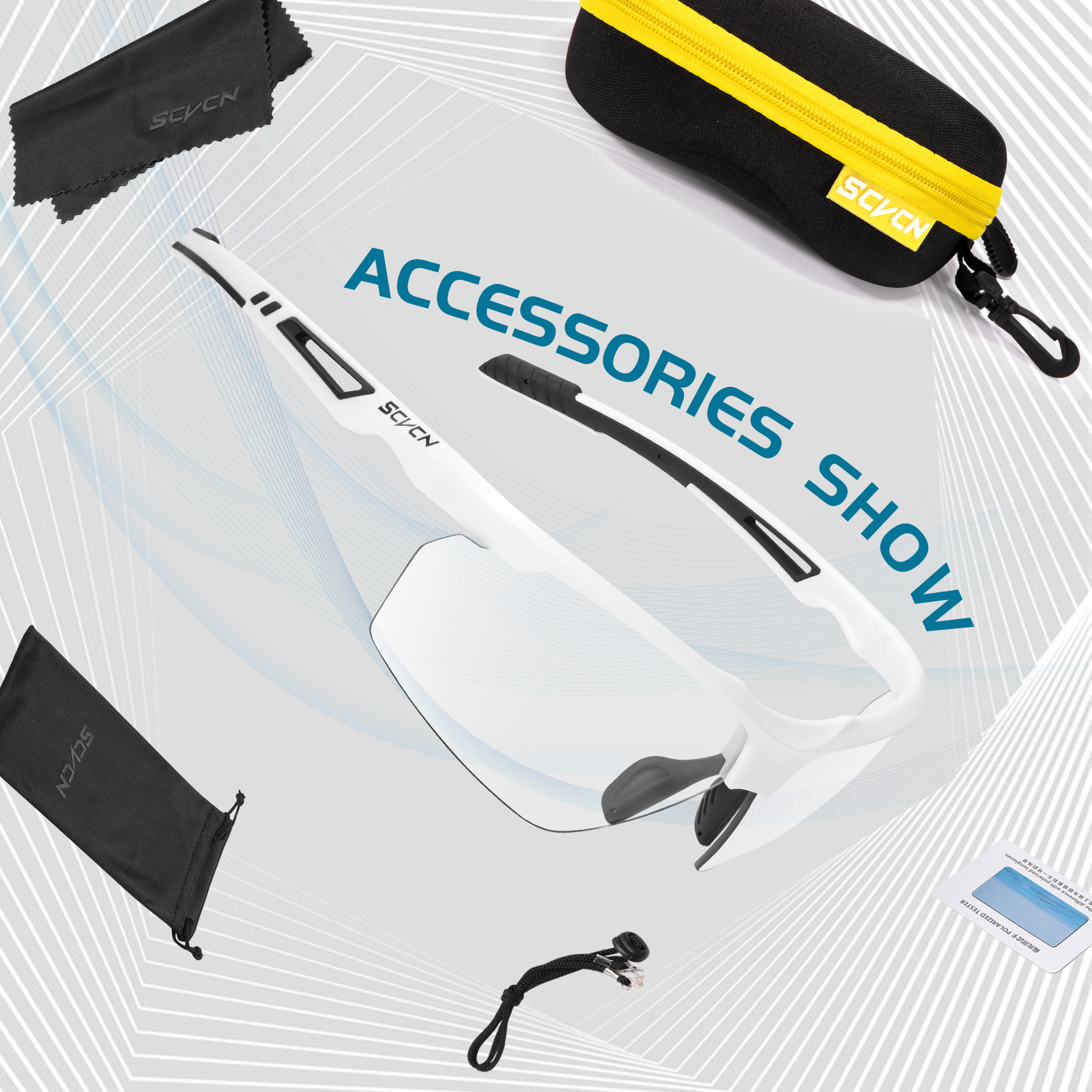 Wholesale Price US$7.50 SCVCN S86 Polarized Photochromic Sports Sunglasses